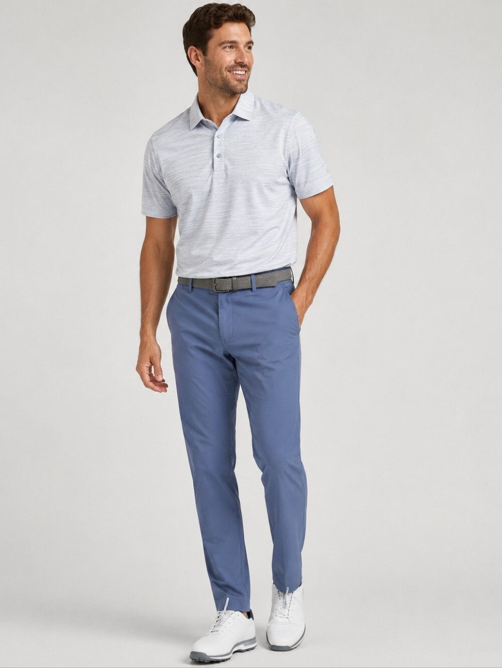 Banana Republic Performance Stretch Golf Pants Men's 34x32 Blue Athletic Fit